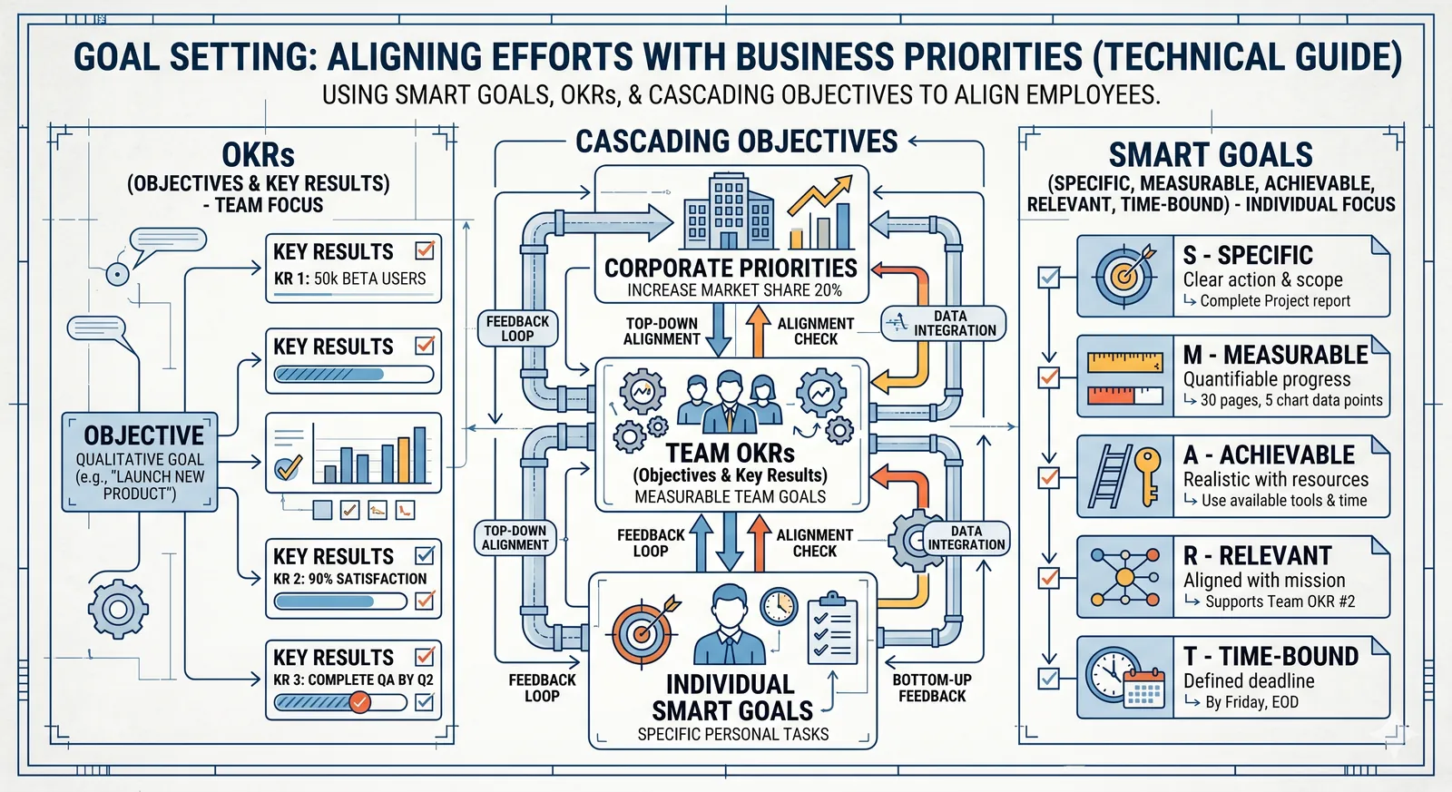 Goal setting for individuals and teams infographic thumbnail